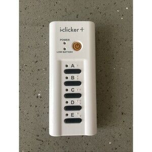 iClicker + Plus Student Response Remote Control Model RLR15 W Works!